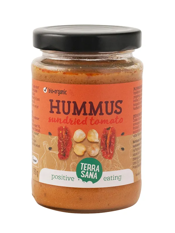 Terrasana Hummus Spread Zongedroogde Tomaat Bio (190 gr)