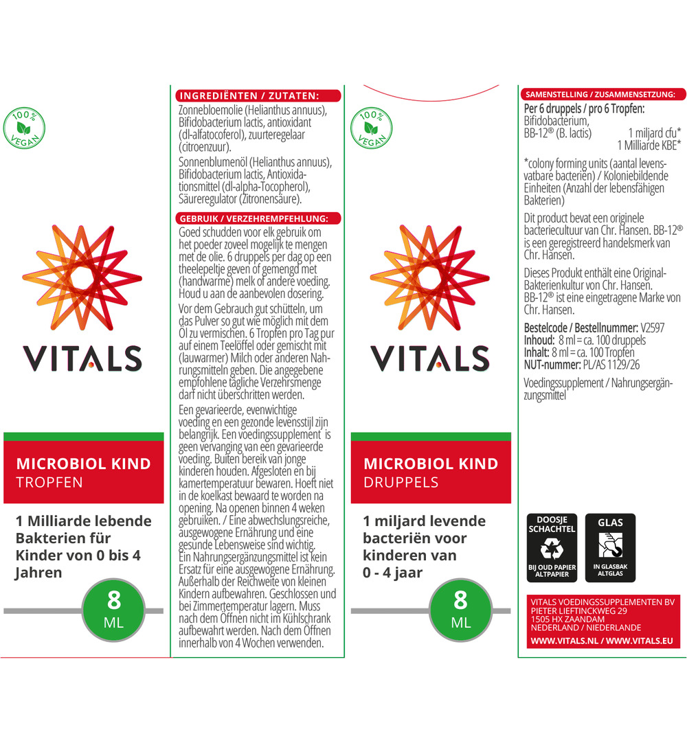 Vitals Microbiol kind 0-4 jaar (8 ml) - image 3