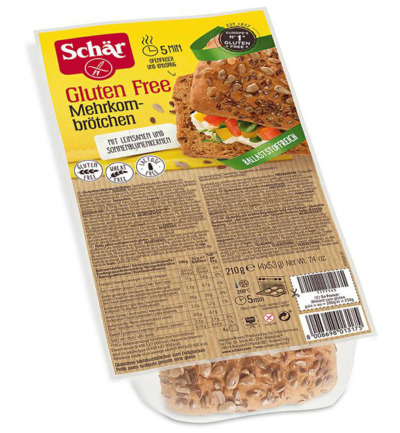 Dr. Schär Meergranenbroodjes (210 gr)
