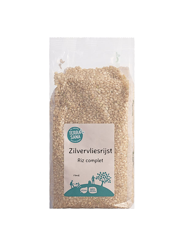 TerraSana Zilvervliesrijst rond bio (1000 gr)