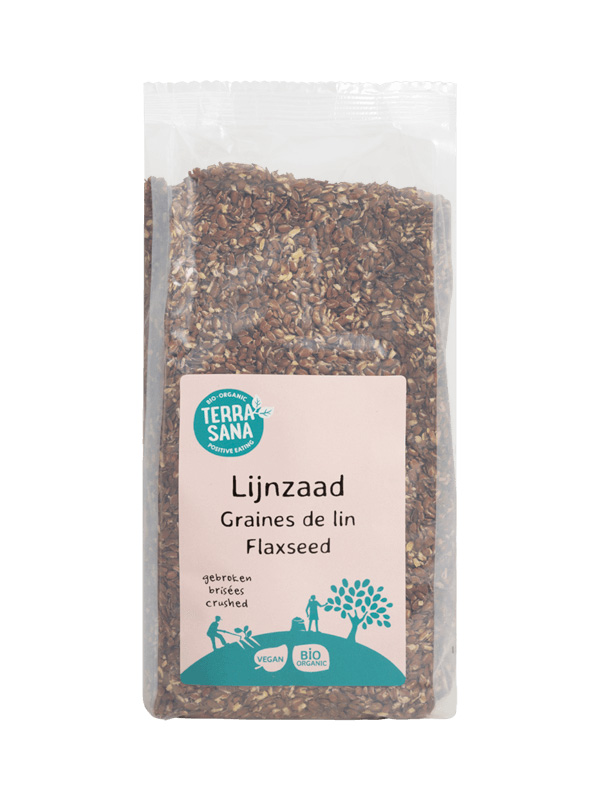Terrasana Raw Lijnzaad Gebroken Bio (400 gr)