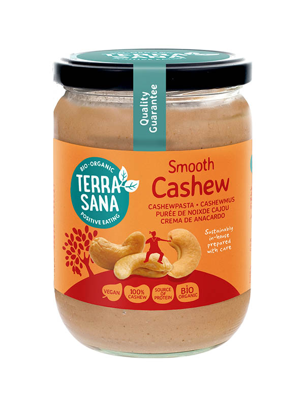 TerraSana Cashewnotenpasta zonder zout bio (500 gr)