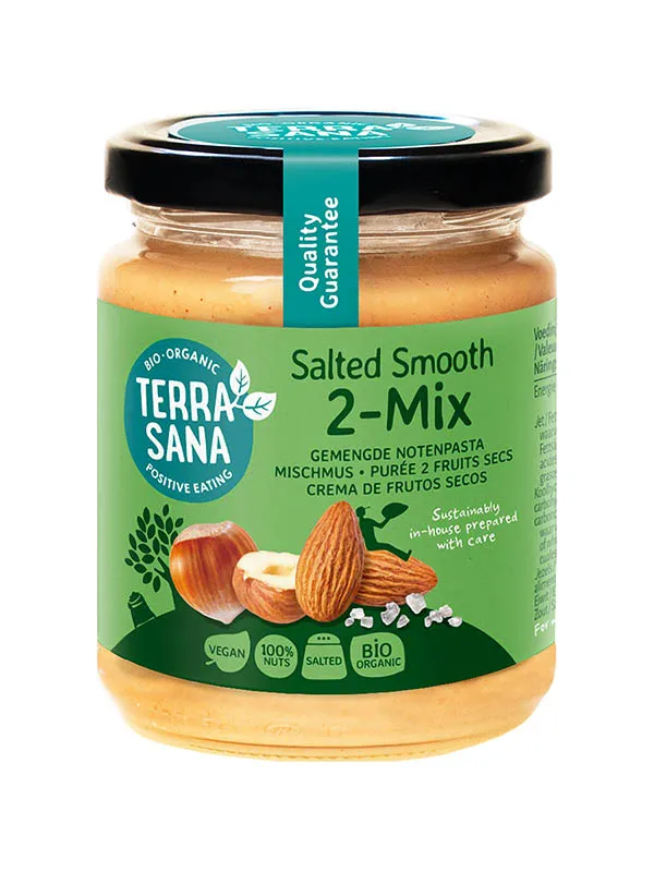 TerraSana 2 mix hazelnoot amandelpasta bio (250 gr)
