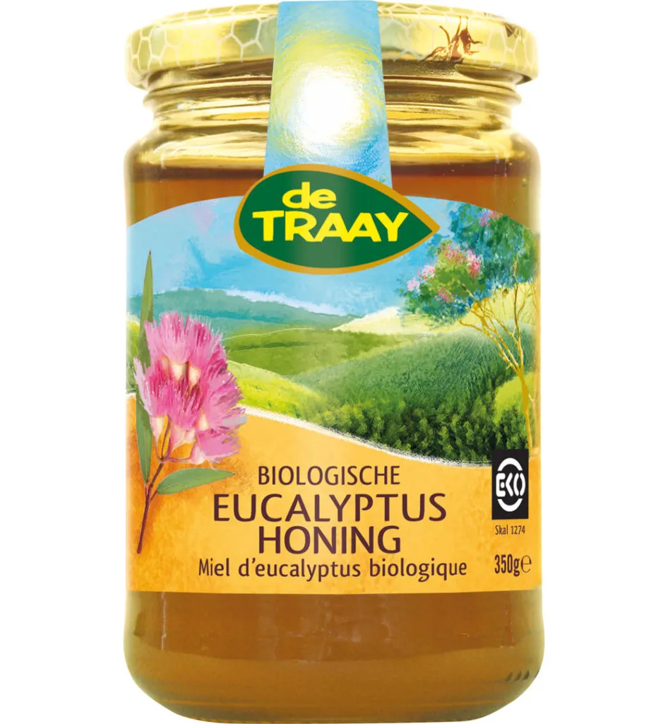 De Traay Eucalyptus honing creme bio (350 gr)