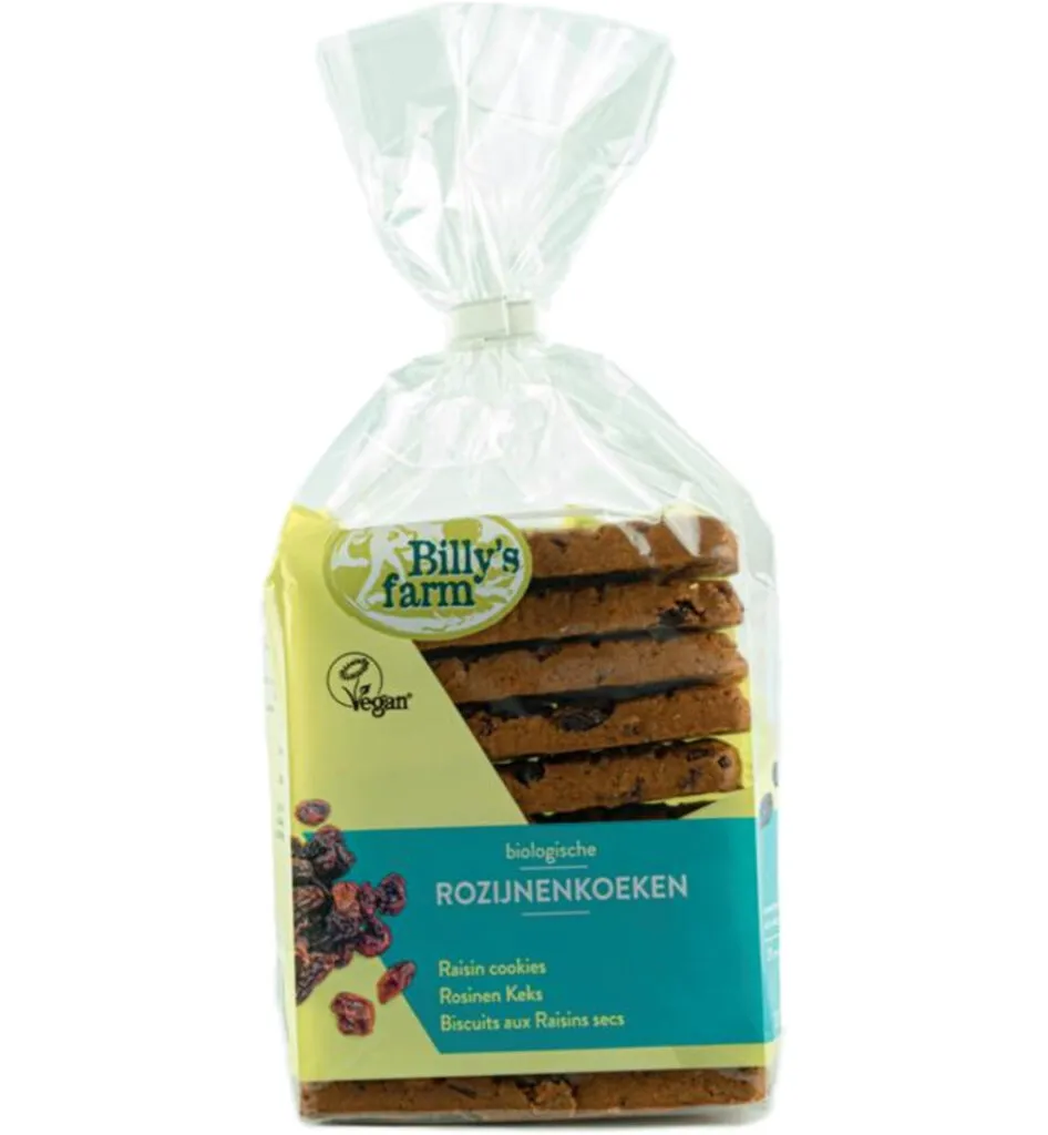 Billy's Farm Rozijnenkoeken bio (230 gr)