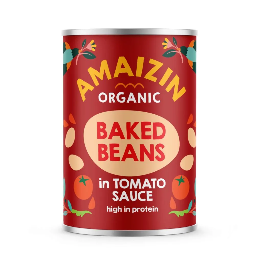 Amaizin Witte Bonen In Tomatensaus Bio (400 gr)