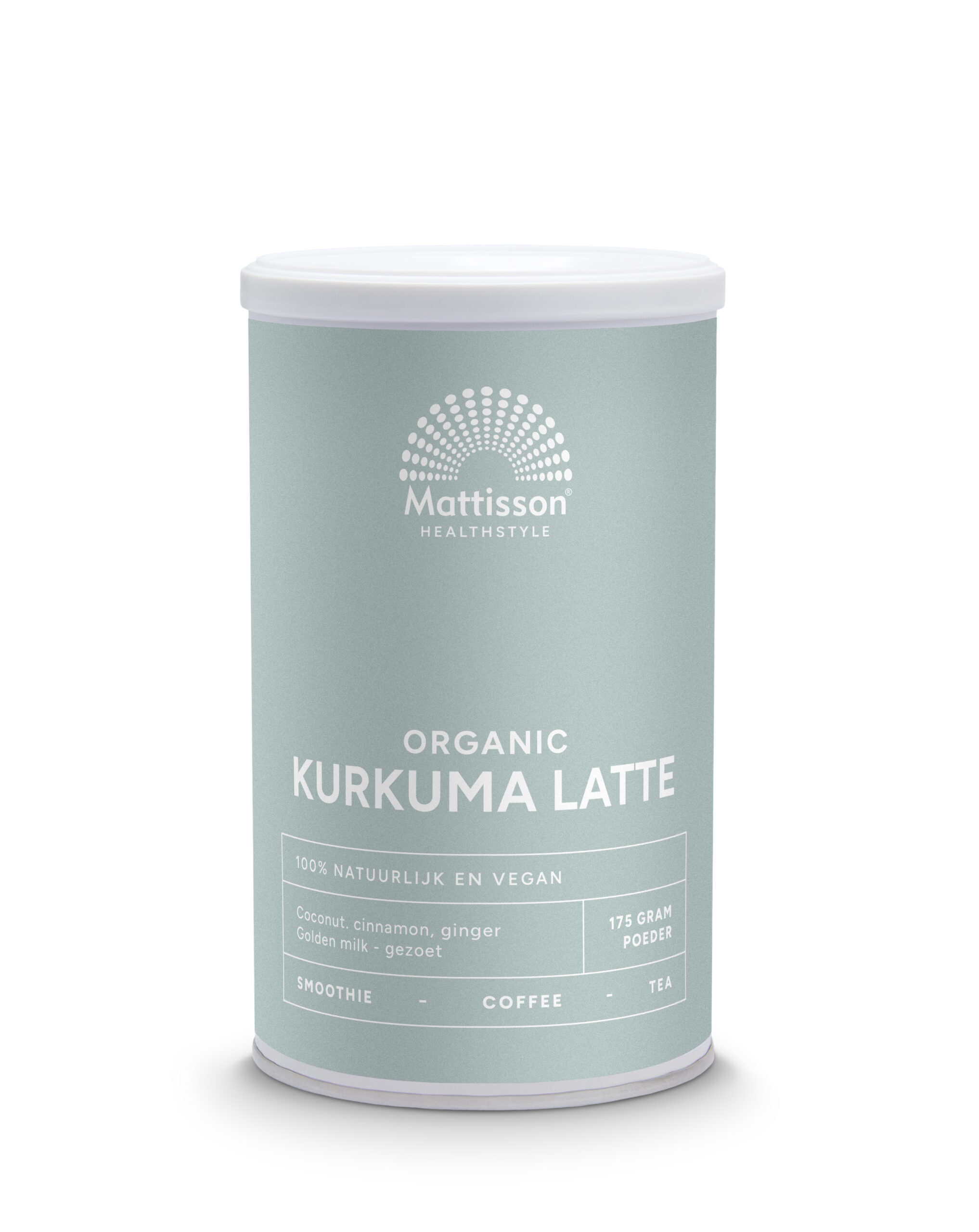 Mattisson Latte Kurkuma Goldenmilk Gezoet Kaneel - Kokos Bio (175 gr)