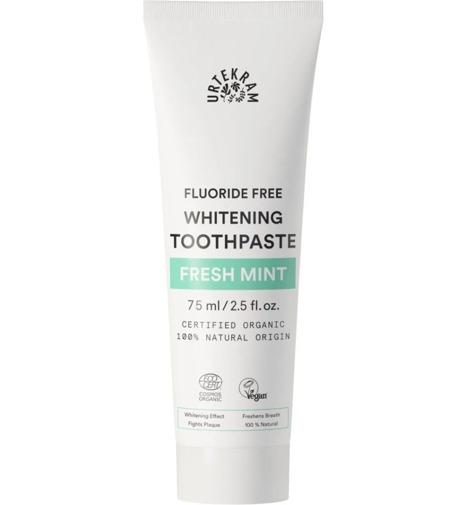 Urtekram Tandpasta whitening fresh mint (75 ml)