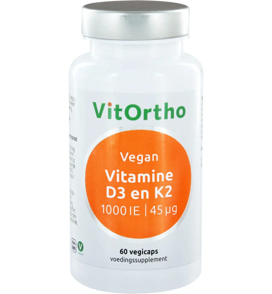 Vitortho Vitamine D3 1000Ie K2 45Mcg Vegan (60 vega capsules)
