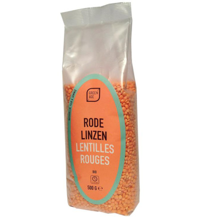 Greenage Rode Linzen Bio (500 gr)
