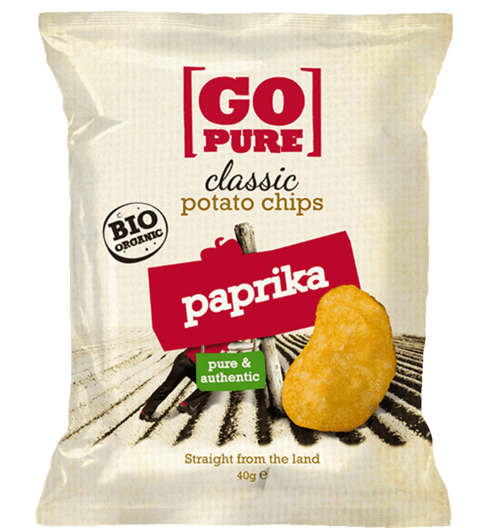 Go Pure Chips paprika bio (40 gr)