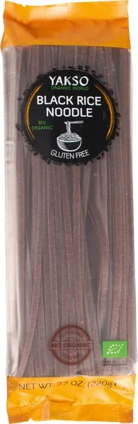 Yakso Rice Noodle Zwart Bio (220 gr)