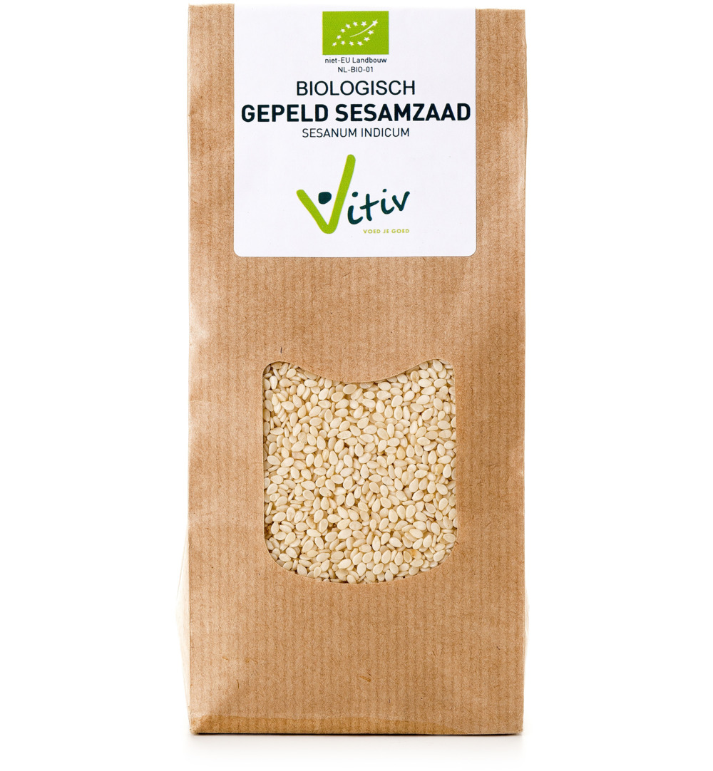 Vitiv Sesamzaad Wit Gepeld Bio (500 gr)