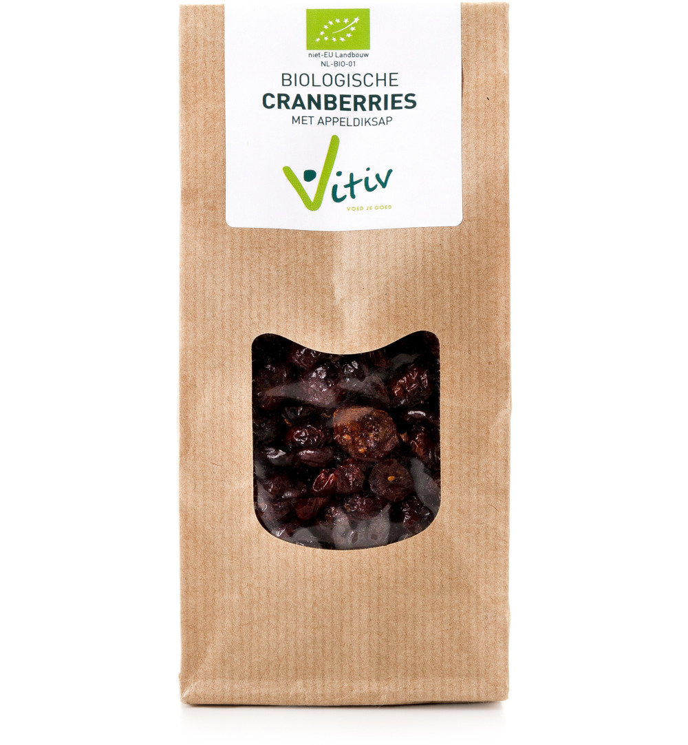 Vitiv Cranberries Appeldiksap Bio (500 gr)