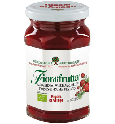 Fiordifrutta Aardbeienjam bio (250 gr)