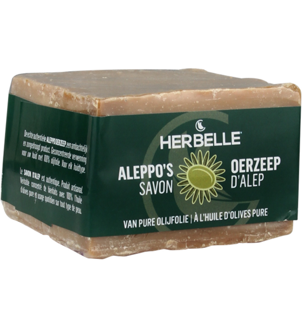 Herbelle Aleppo zeep olijf en water (180 gr)