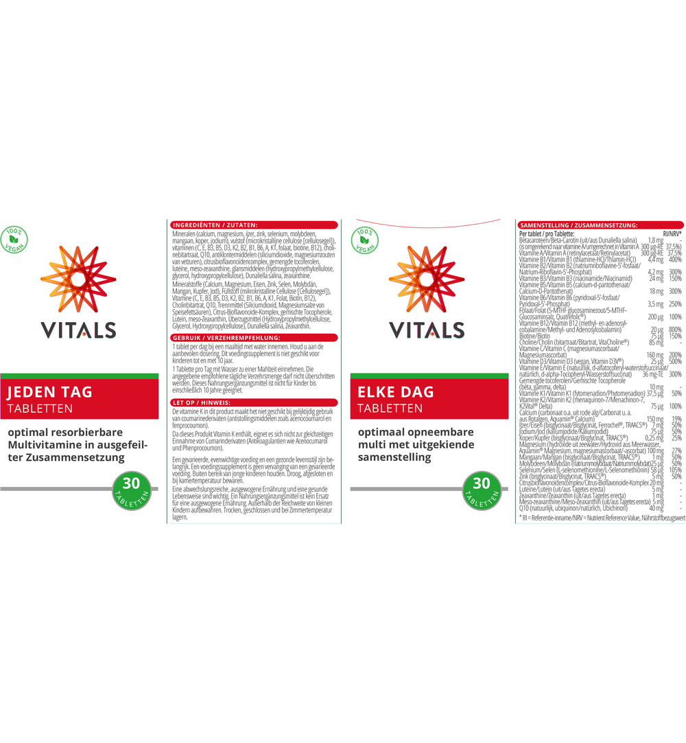 Vitals Elke dag (30 tabletten) - image 2