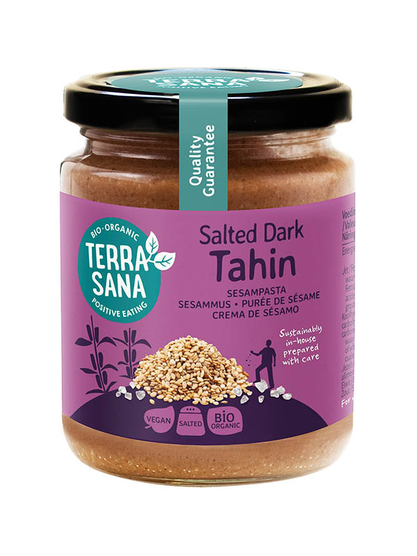 TerraSana Tahin bruin sesampasta met zeezout bio (250 gr)