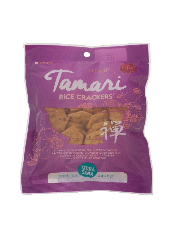 Terrasana Japanse Bruine Rijscrackers Eko Bio (60 gr)