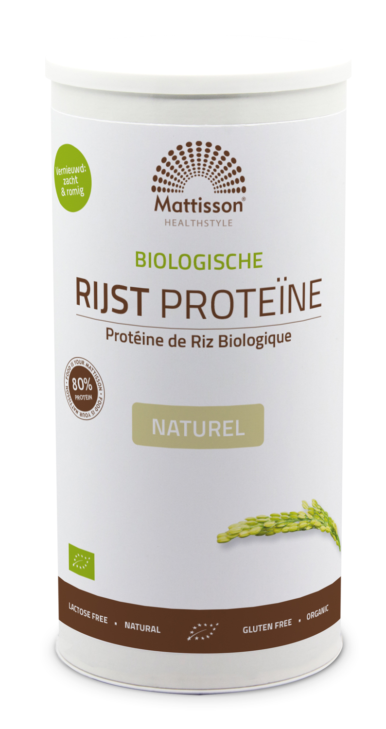 Mattisson Rijst Proteine Naturel Vegan 80% Bio (500 gr)