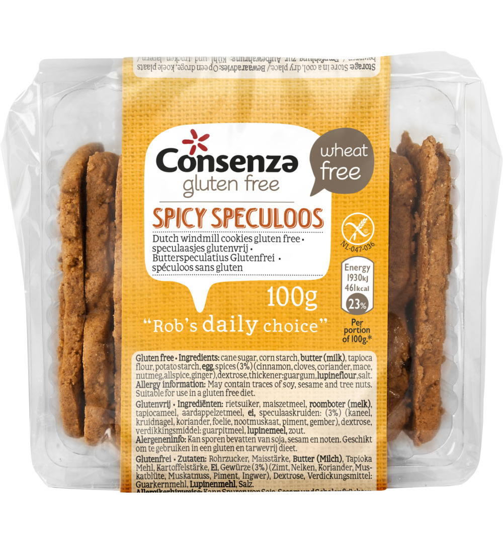Consenza Spicy speculoos speculaasjes (100 gr)