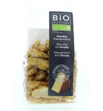 Buiteman Kaaskoekjes bio (125 gr)