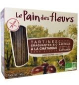 Le Pain Des Fleurs Tamme Kastanje Crackers Bio (150 gr)