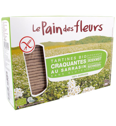 Le Pain Des Fleurs Boekweit Crackers Bio (300 gr)
