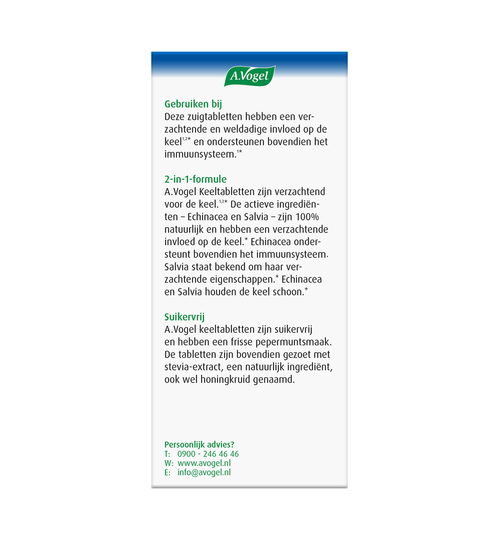 A.Vogel Keel (20 tabletten) - image 3