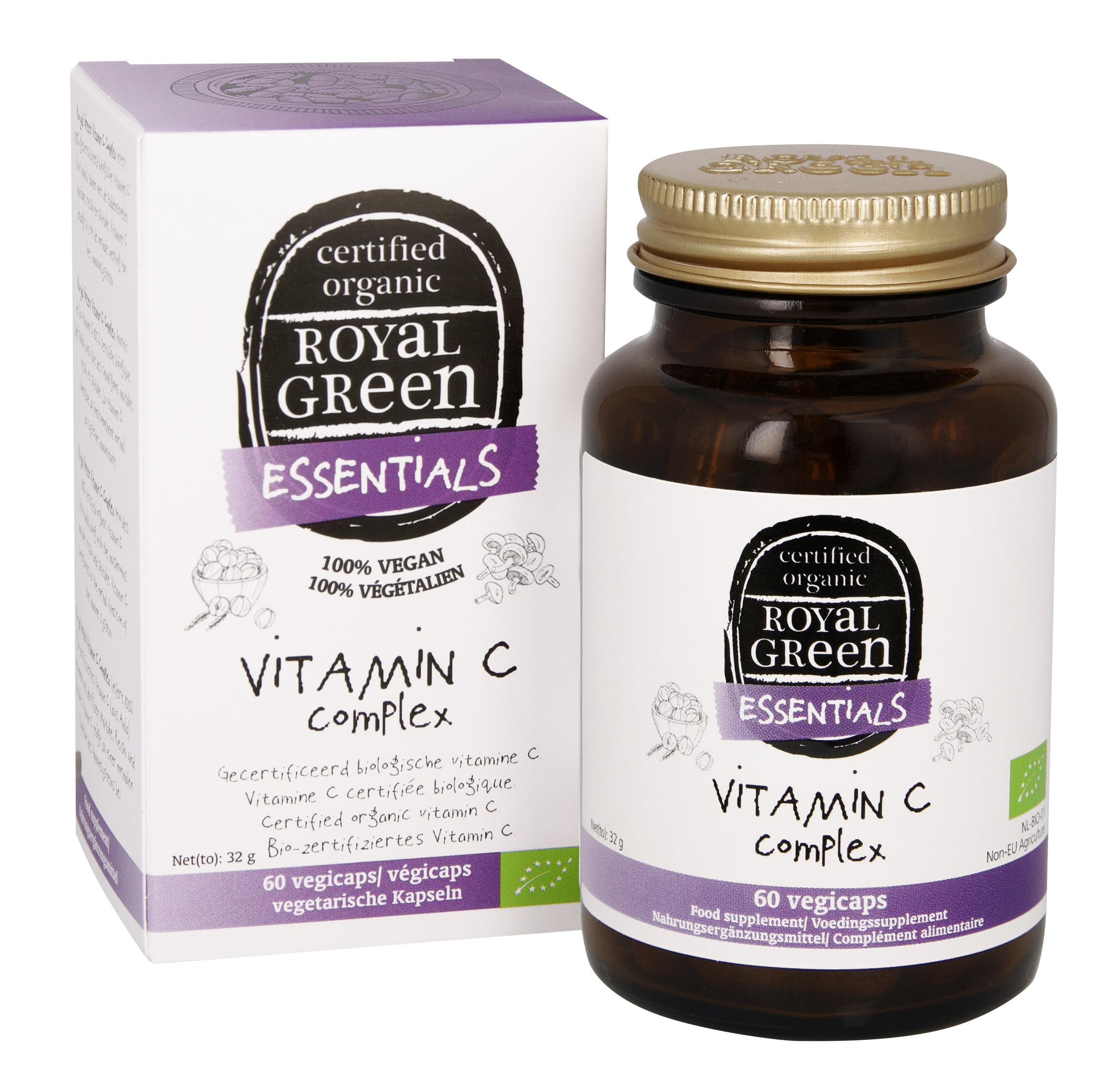 Royalgreen Vitamine C complex bio (60 vega capsules)
