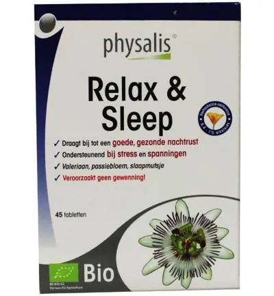 Physalis Relax & sleep bio (45 tabletten)