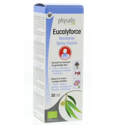 Physalis Eucalyforce keelspray bio (30 ml)