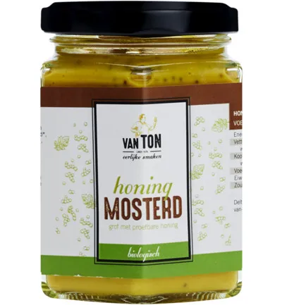 Van TON Mosterd Mosterd Honing Bio (170 gr)