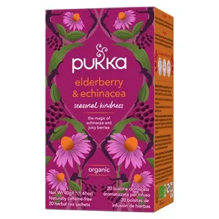 Pukka Organic Teas Elderberry & Echinacea Bio (20 zakjes)