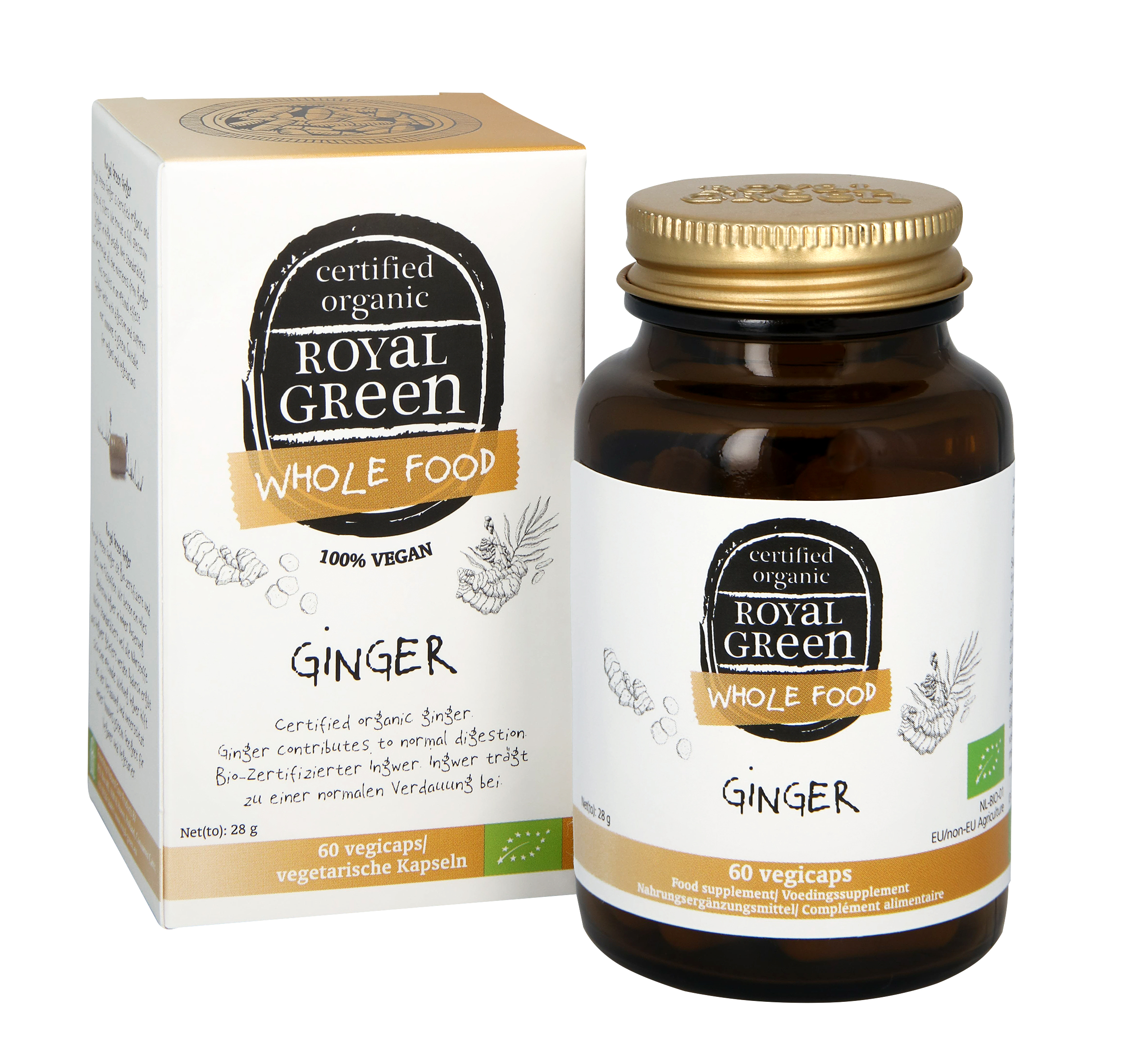 Royalgreen Gember bio (60 vega capsules)
