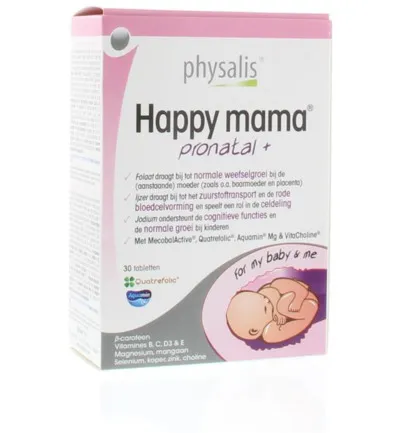 Physalis Pronatal + happy mama (30 tabletten)