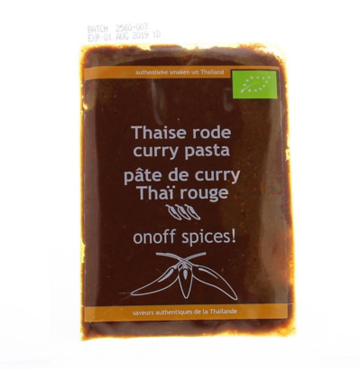 Onoff Thaise Rode Currypasta Bio (50 gr)