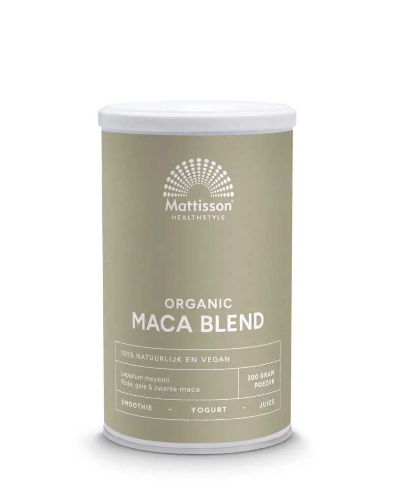 Mattisson Maca Poeder Blend Geel, Rood & Zwart Bio (300 gr)