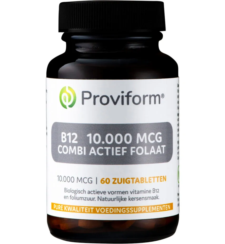 Proviform Vitamine B12 10.000 Mcg Combi Actief Folaat (60 Zuigtabletten)