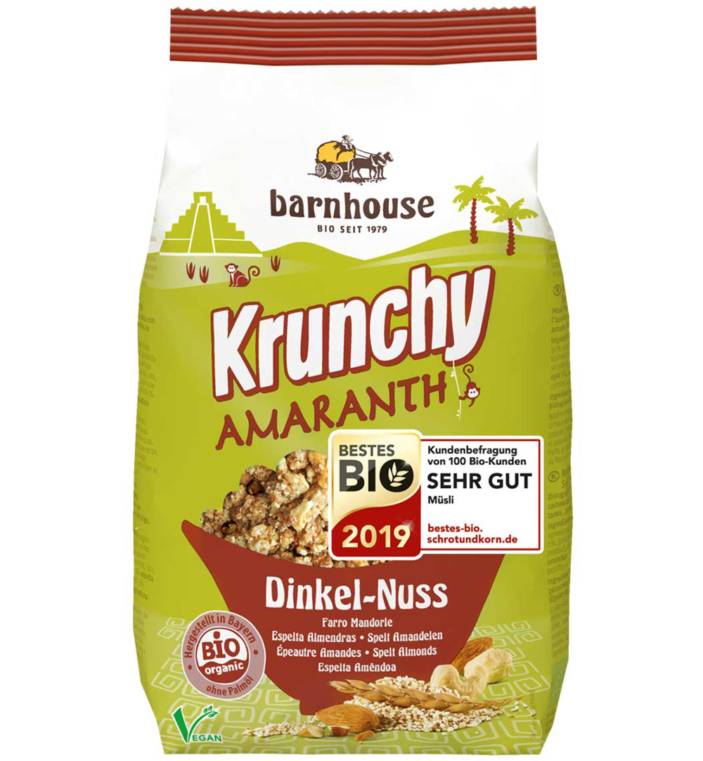 Barnhouse Krunchy Amaranth Spelt Amandel Bio (375 gr)