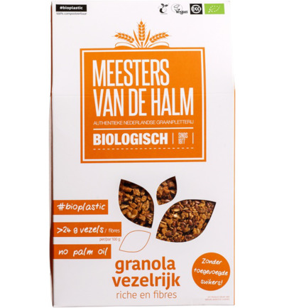 De Halmgranola Vezelrijk Bio (350 gr)