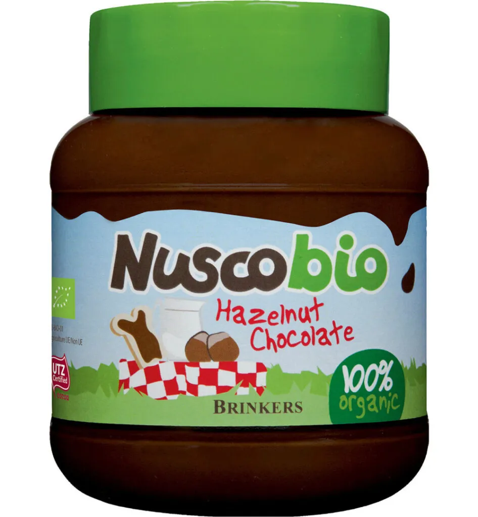 Brinkers Nuscobio Hazelnootpasta Bio (400 gr)