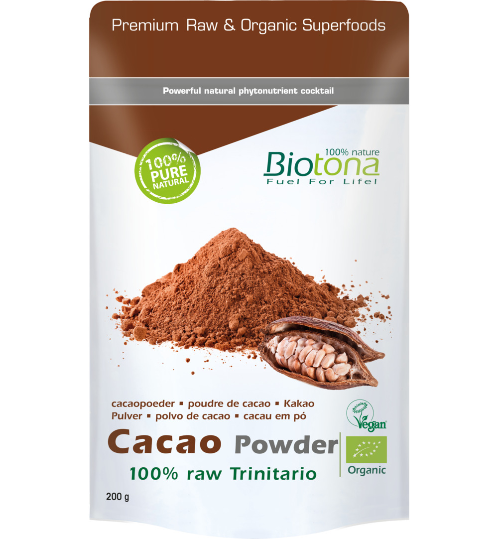Biotona Cacao Raw Powder Bio (200 gr)