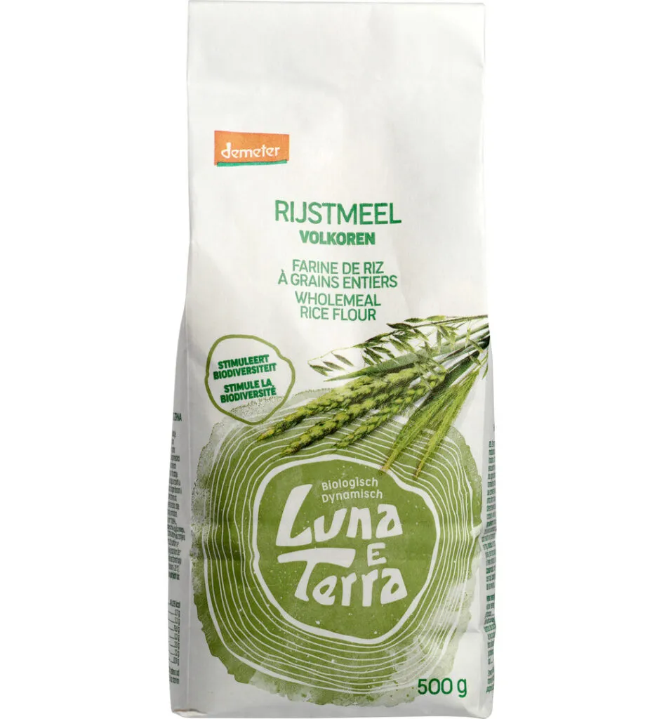 Luna E Terra Rijstemeel Demeter Bio (500 gr)