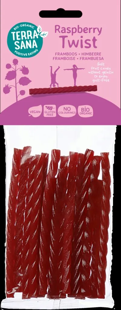 TerraSana Twists Dropkabels Framboos (75 gr)