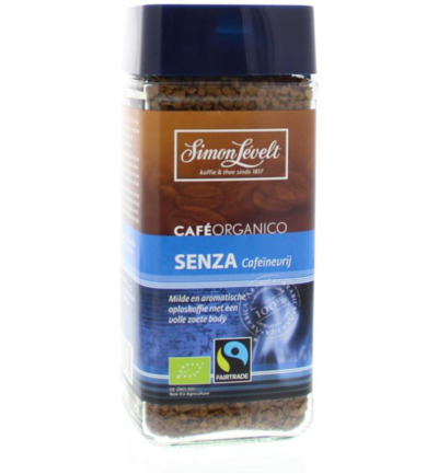 Simon Levelt Oploskoffie Senza Cafeine Vrij Bio (100 gr)