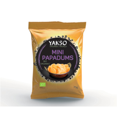 Yakso Mini Papadums Bio (75 gr)