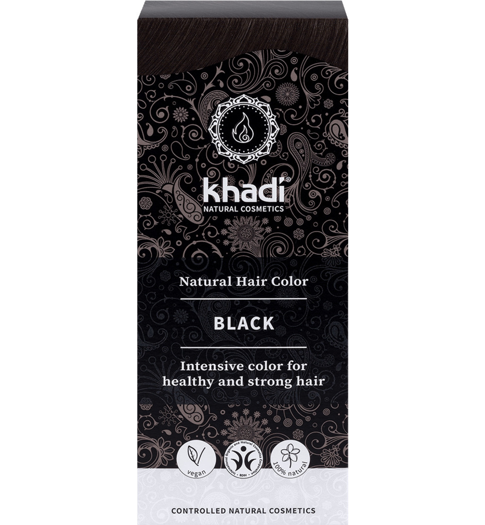 Khadi Haarkleur black (100 gr)