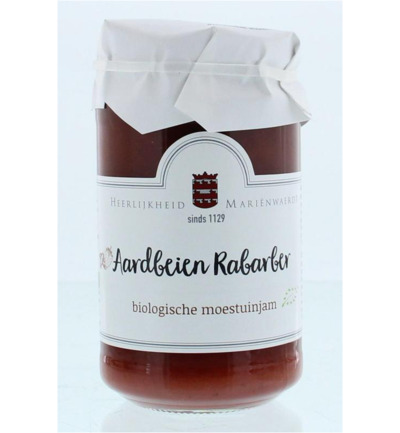 Marienwaerdt Moestuinjam rabarber aardbei bio (250 gr)