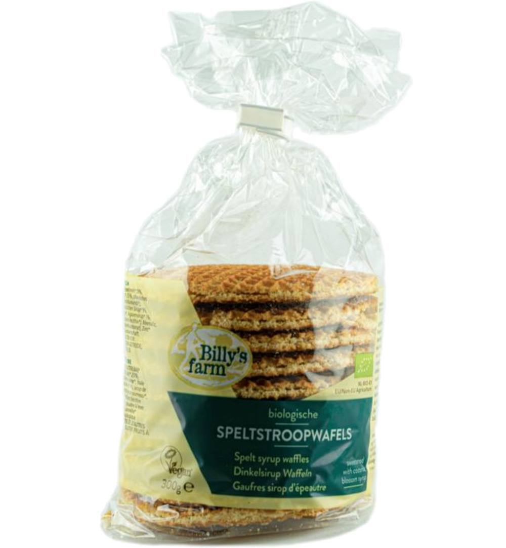Billy's Farm Spelt stroopwafels bio (300 gr)